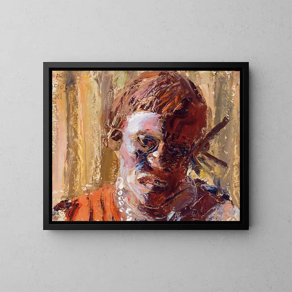 Ein Kikuyu-Mann - Akseli Gallen-Kallela — gerahmtes Bild an der Wand