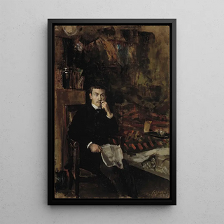 Akseli GallenKallela - Bohme Portrait Of The Norwegian Artist C A Drnberger.webp