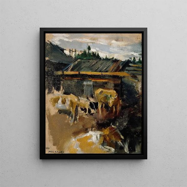 Parc à bétail - Akseli Gallen-Kallela — quadro incorniciato alla parete