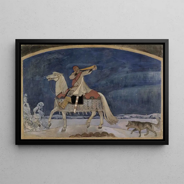 Akseli GallenKallela - Kullervo Sets off for Battle (Case Conflict).webp