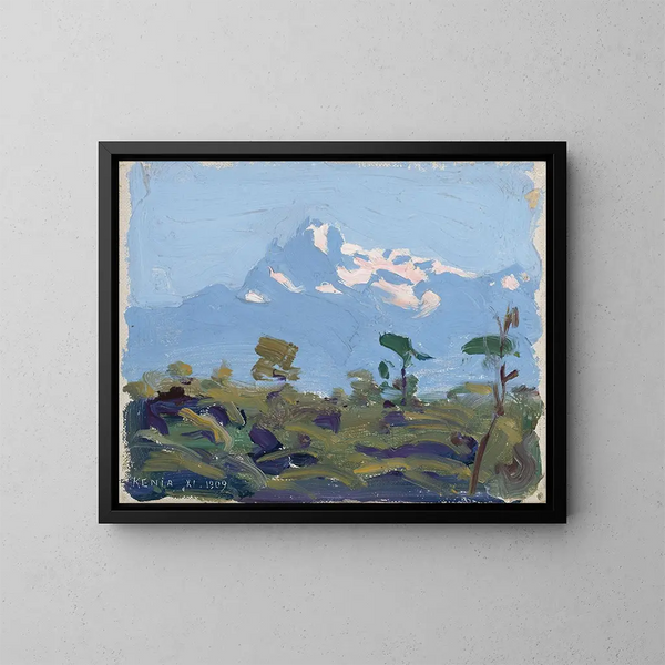 Mont Kenya - Akseli Gallen-Kallela — gerahmtes Bild an der Wand