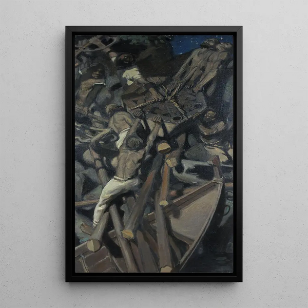 L'enlèvement di Sampo - Akseli Gallen-Kallela — quadro incorniciato alla parete