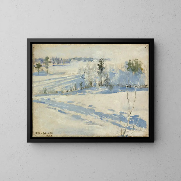 Paesaggio invernale - Akseli Gallen-Kallela — quadro incorniciato alla parete