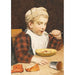 Junge mit Mütze beim Essen - Albert Anker — Ansicht des Kunstwerks