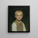 Portrait eines Jungen - Albert Anker — gerahmtes Bild an der Wand