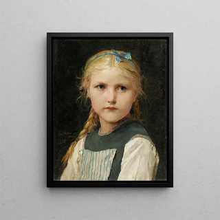 Albert Anker - Portrait Of A Girl.webp