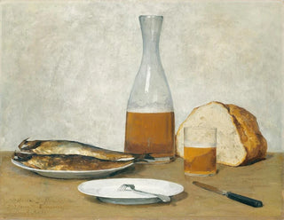 Albert Anker - Still Life Herrings.webp