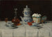 Nature morte with coffee service and bottle of cognac - Albert Anker — artwork view