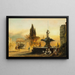 Piazza Barberini in Rom - Albert Arnz — gerahmtes Bild an der Wand