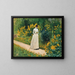Lesung auf dem Weg zum Garten - Albert Aublet — gerahmtes Bild an der Wand