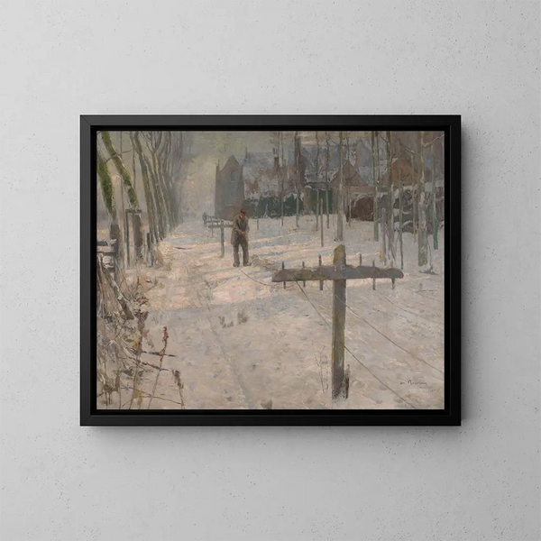 Herstellern von Seilen auf den Stadtmauern - Albert Baertsoen — gerahmtes Bild an der Wand