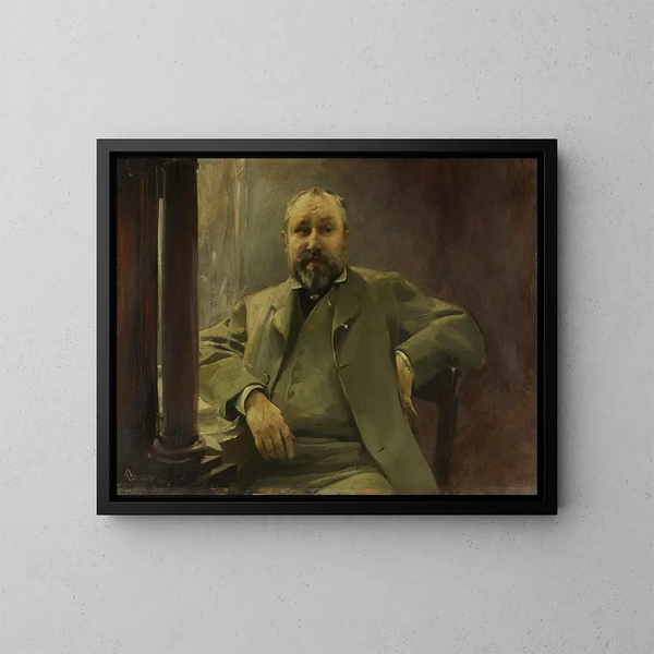Portrait von Francis Magnard - Albert Besnard — gerahmtes Bild an der Wand