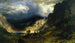 Tempesta nelle Montagne Rocciose Mt Rosalie - Albert Bierstadt — vista dell’opera