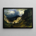 Tempesta nelle Montagne Rocciose Mt Rosalie - Albert Bierstadt — quadro incorniciato alla parete