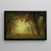 Yosemite Deer in a Clearing - Albert Bierstadt — framed artwork on a wall