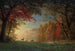 Sonnenuntergang in Indien, Hirsche in der Nähe eines Sees - Albert Bierstadt — Ansicht des Kunstwerks