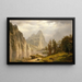 Fluss Merced Yosemite-Tal - Albert Bierstadt — gerahmtes Bild an der Wand