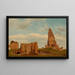 Rovine della campagna di Roma - Albert Bierstadt — quadro incorniciato alla parete
