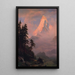 Reproduktion des Gemäldes Sonnenaufgang über dem Matterhorn - Albert Bierstadt