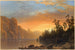 Tramonto in California - Albert Bierstadt — vista dell’opera