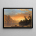 Tramonto in California - Albert Bierstadt — quadro incorniciato alla parete