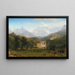 Le Montagne Rocciose, cima di Lander - Albert Bierstadt — quadro incorniciato alla parete