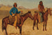 Trapper e guida indiana a cavallo - Albert Bierstadt — vista dell’opera