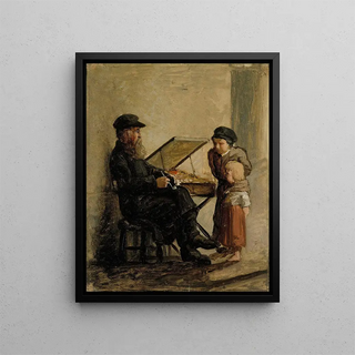 Albert Edelfelt - A Russian Salesman of Sweet Cakes at the Helsinki South Harbour Market sketch.webp