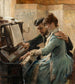Al pianoforte - Albert Edelfelt — vista dell’opera