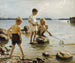 Bambini che giocano sulla riva - Albert Edelfelt — vista dell’opera