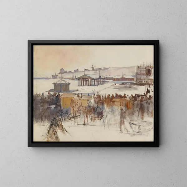 vom südlichen Hafen - Albert Edelfelt — gerahmtes Bild an der Wand