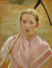 Studie „Mädchen mit einer Harke“ für August - Albert Edelfelt — Ansicht des Kunstwerks
