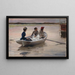 Mädchen in einem Ruderboot, Sommer im Archipel - Albert Edelfelt — gerahmtes Bild an der Wand