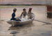 Mädchen in einem Ruderboot, Sommer im Archipel - Albert Edelfelt — Ansicht des Kunstwerks