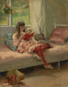 Bons amis, Berta et Capi - Albert Edelfelt — Ansicht des Kunstwerks
