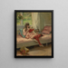 Bons amis, Berta et Capi - Albert Edelfelt — gerahmtes Bild an der Wand
