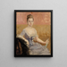 Studie eines Porträts der Gräfin Augusta Lewenhaupt - Albert Edelfelt — gerahmtes Bild an der Wand