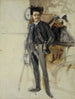 Schizzo di autoritratto - Albert Edelfelt — vista dell’opera