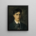 Selbstporträt - Albert Edelfelt — gerahmtes Bild an der Wand
