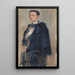 Schizzo per il ritratto del principe Carlo - Albert Edelfelt — quadro incorniciato alla parete