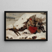 Studio per villaggio incendiato - Albert Edelfelt — quadro incorniciato alla parete