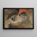 I bambini della famiglia Brandt con la lampada - Albert Edelfelt — quadro incorniciato alla parete