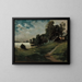Villa à Haikko au clair de lune - Albert Edelfelt — gerahmtes Bild an der Wand