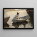 Frau in einem Boot - Albert Edelfelt — gerahmtes Bild an der Wand
