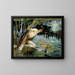 Giovane uomo e una sirena (schizzo) - Albert Edelfelt — quadro incorniciato alla parete