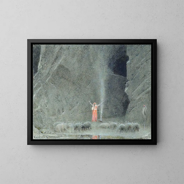 Circé e i maiali - Albert Goodwin — quadro incorniciato alla parete