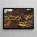Il Sultano e il suo accampamento vicino al lago incantato - Albert Goodwin — quadro incorniciato alla parete