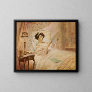 Albert Guillaume - La lecture au lit.webp