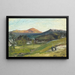 View of Krummhübel and Schneekoppe - Albert Hertel — framed artwork on a wall