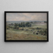 Fenaison dans un vaste paysage - Albert Kappis — gerahmtes Bild an der Wand